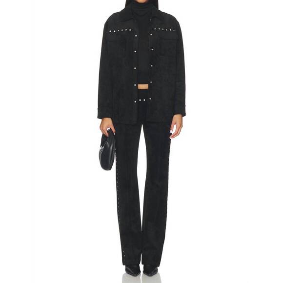 NEW AMANDA UPRICHARD nirvana button front jacket in black - Picture 5 of 5